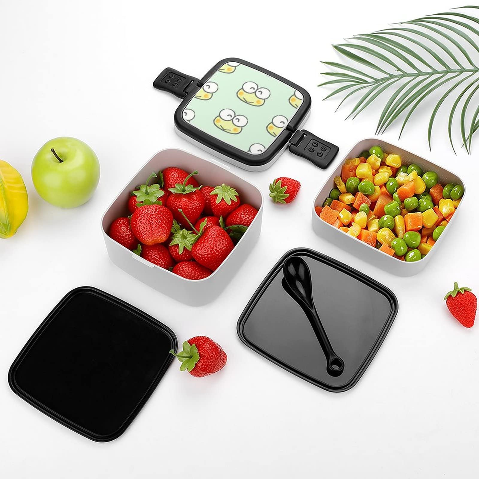 Amazon | けろけろけろっぴ 弁当箱 ランチボックス 二段 抗菌 お弁当箱